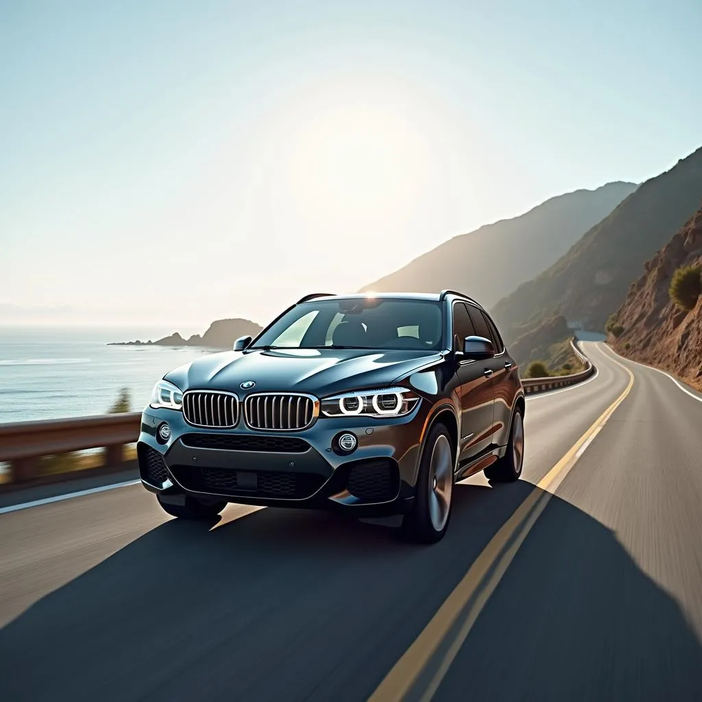 Used BMW Hybrid SUV on the Road