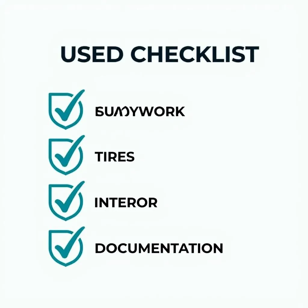 Used car inspection checklist