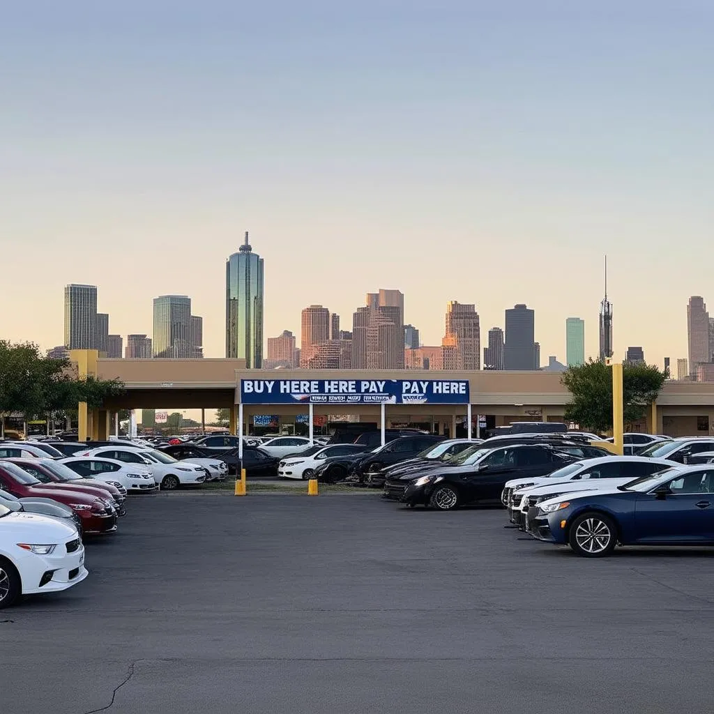 Used Cars at a Dallas BHPH Lot