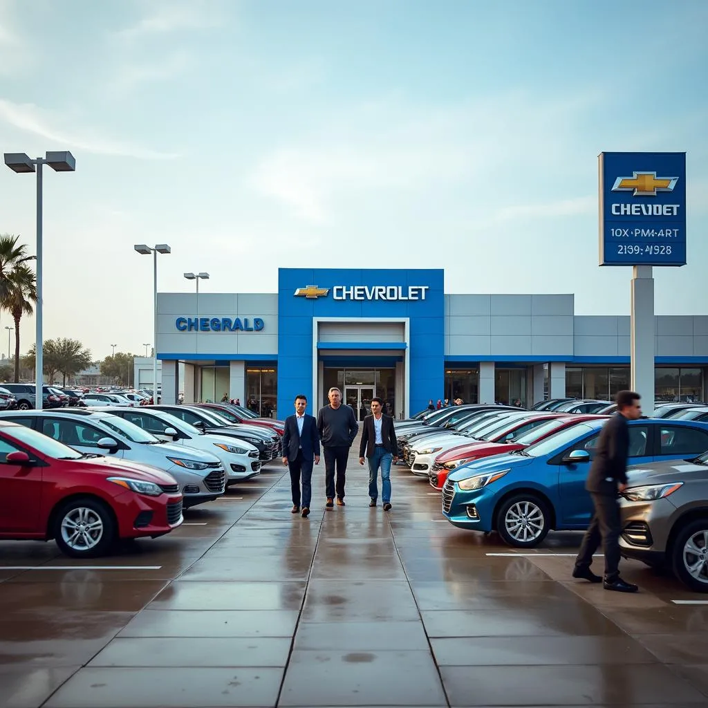 Used Chevrolet Cars at a Dealership