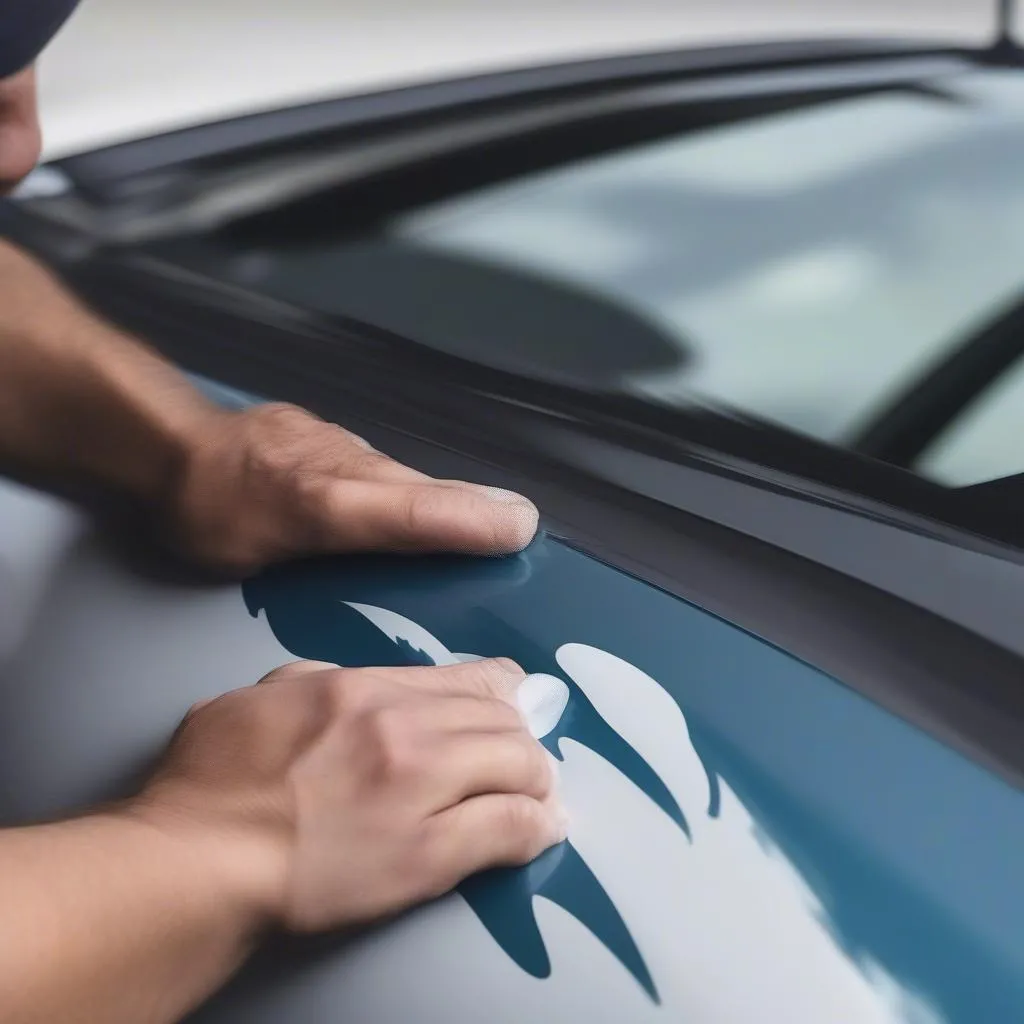 Vinyl decal application