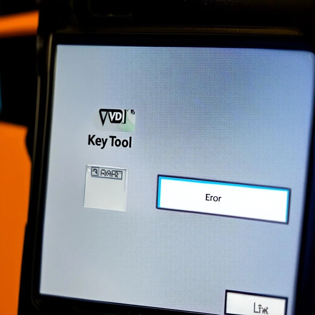 VVDI Key Tool Error Message