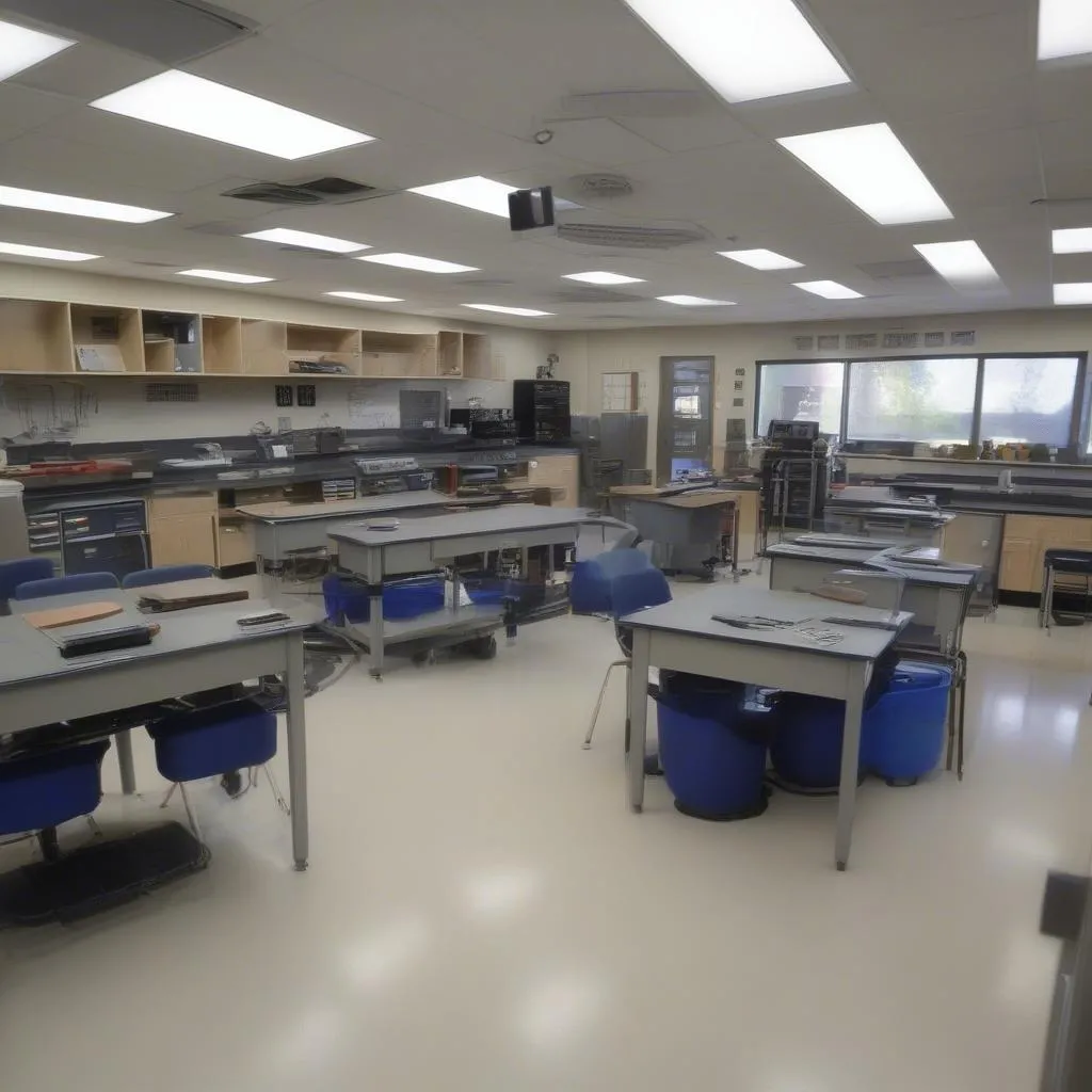 Classroom at Wayne Technical Career Center