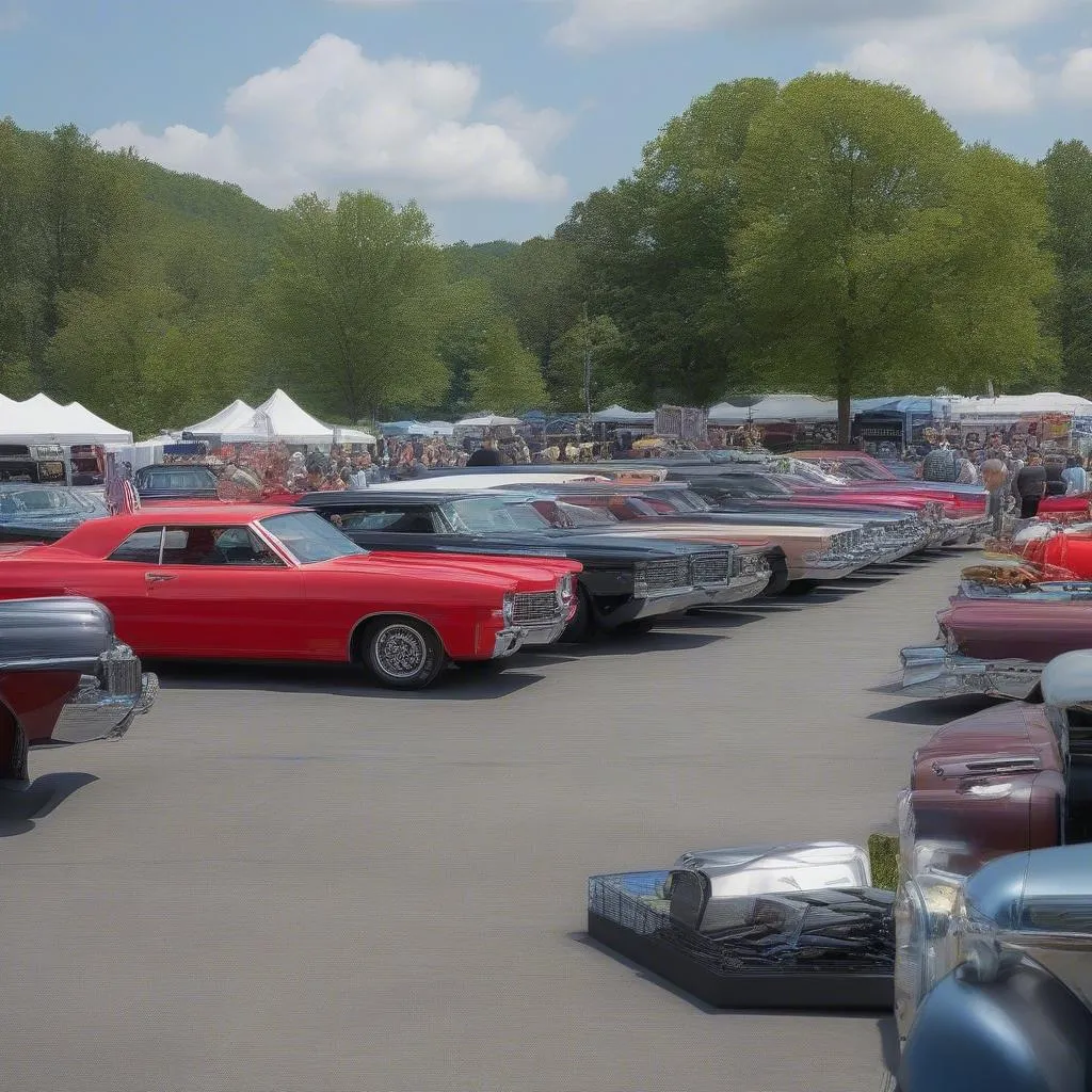 Vendors at the West Point Car Show