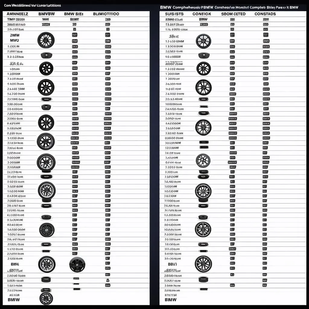 Wheel Compatibility Chart