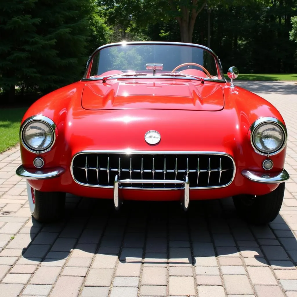 1957 Chevy Corvette Front View