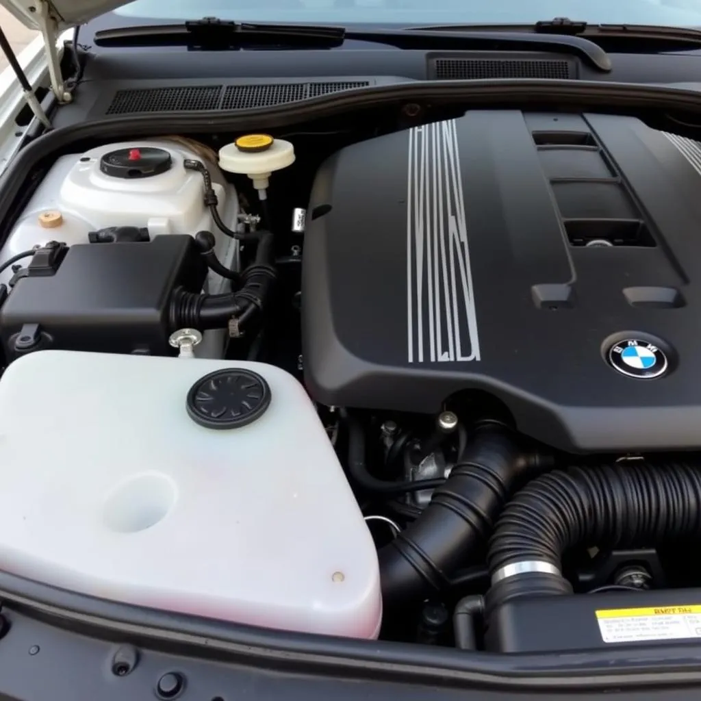 2004 BMW 325i engine bay