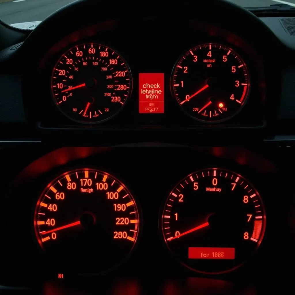 Dashboard Warning Lights in a 2006 BMW 325i