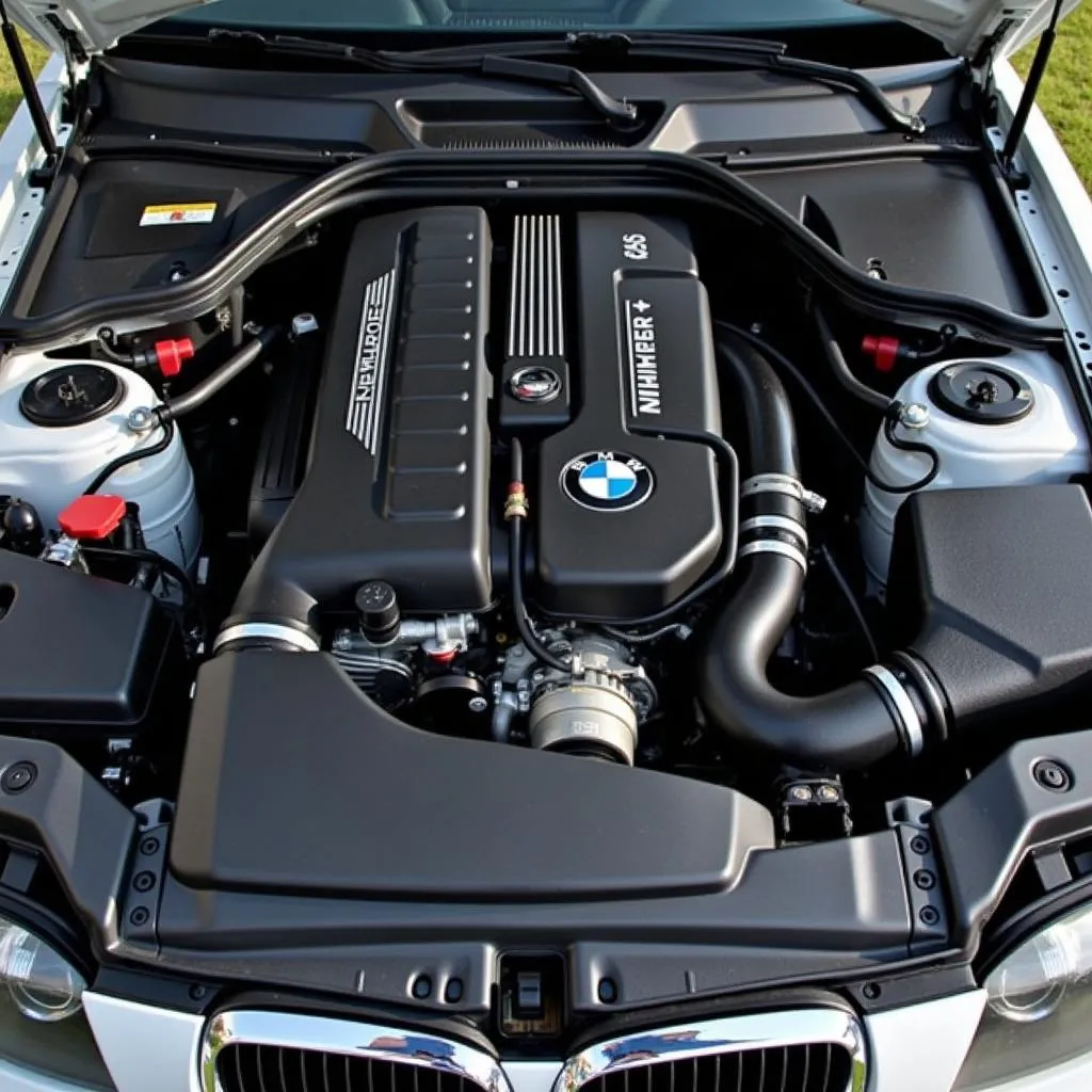 2007 BMW 330i Engine Bay