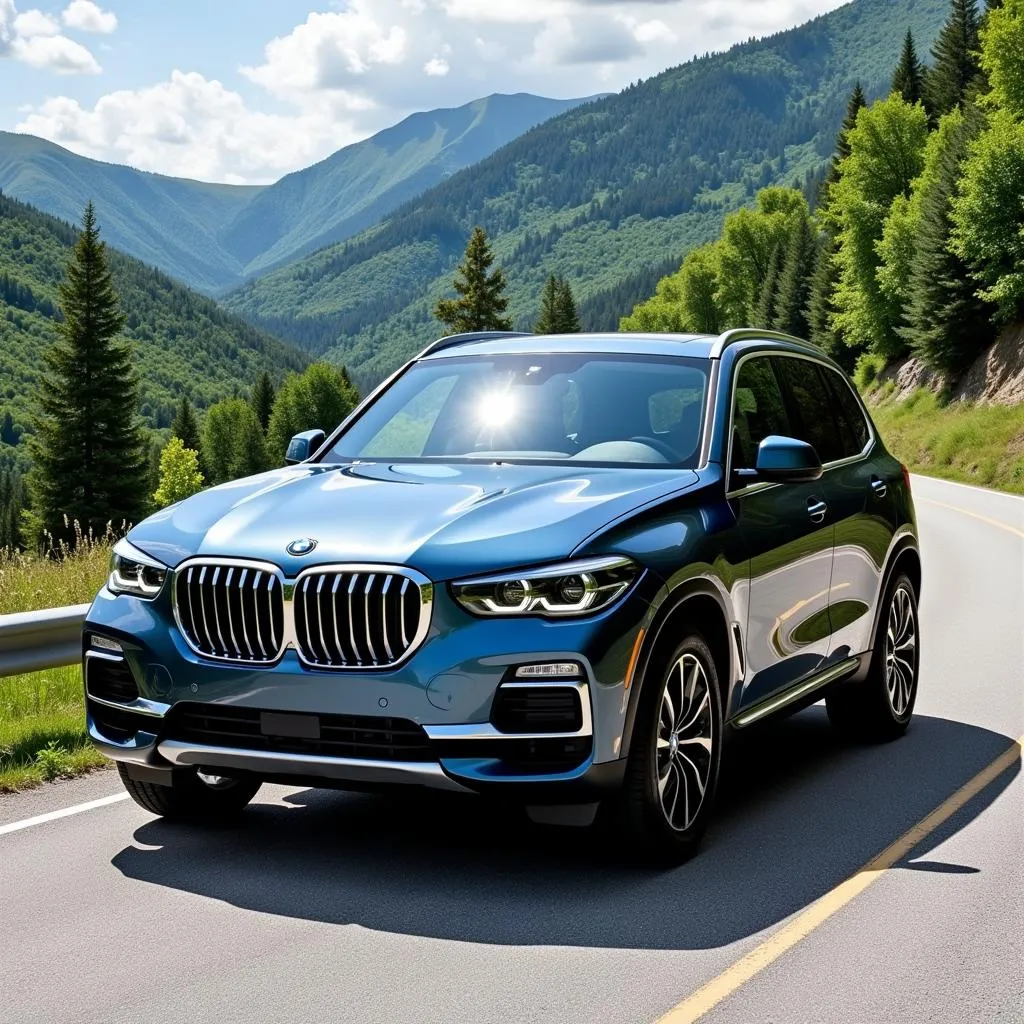 2024 BMW X5 in Blue Ridge Mountain Metallic