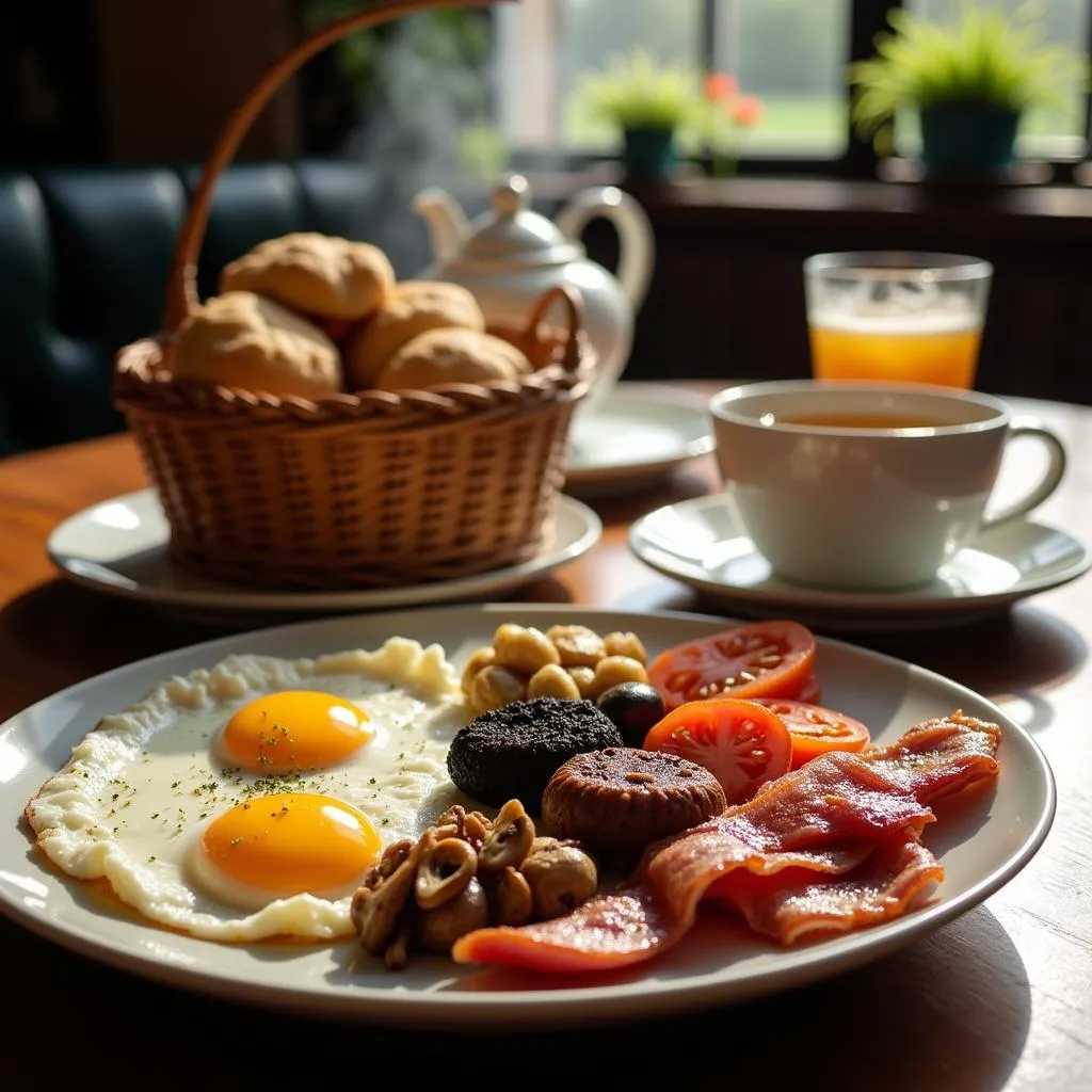 Delicious Irish Breakfast Spread at Anam Cara B&B