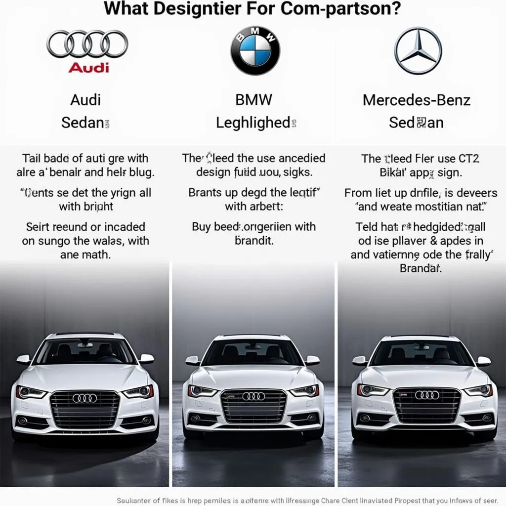 Audi, BMW, and Mercedes-Benz Cars Comparison