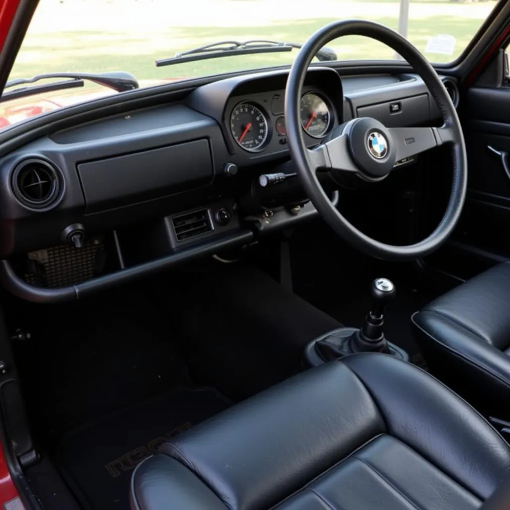 BMW 2002 Blue Interior