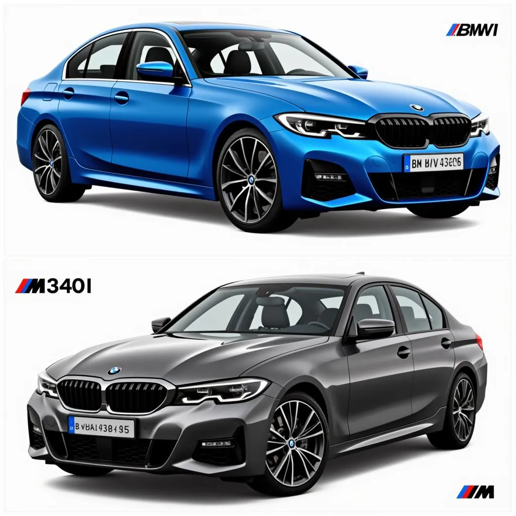 BMW 330i and M340i exterior comparison