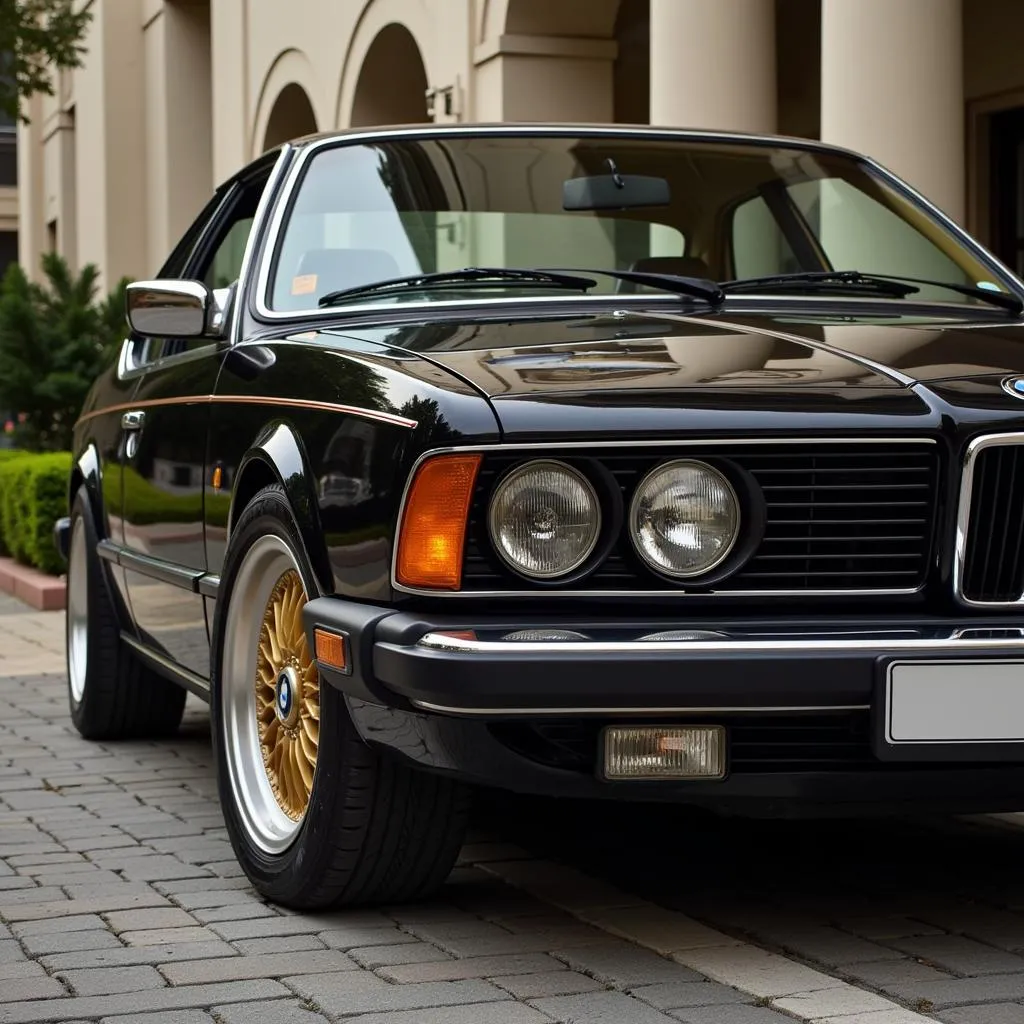 1982 BMW 633csi with Gold Accents