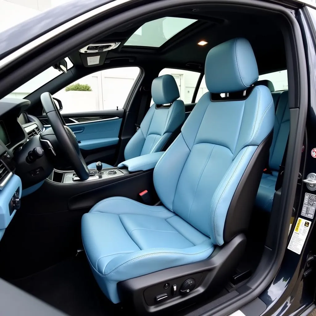 BMW Blue Interior Design