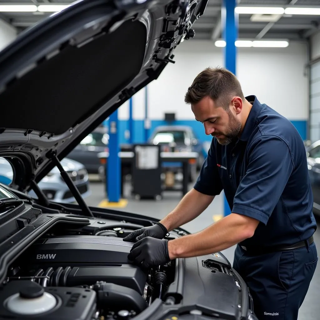 BMW Certified Technician at Work