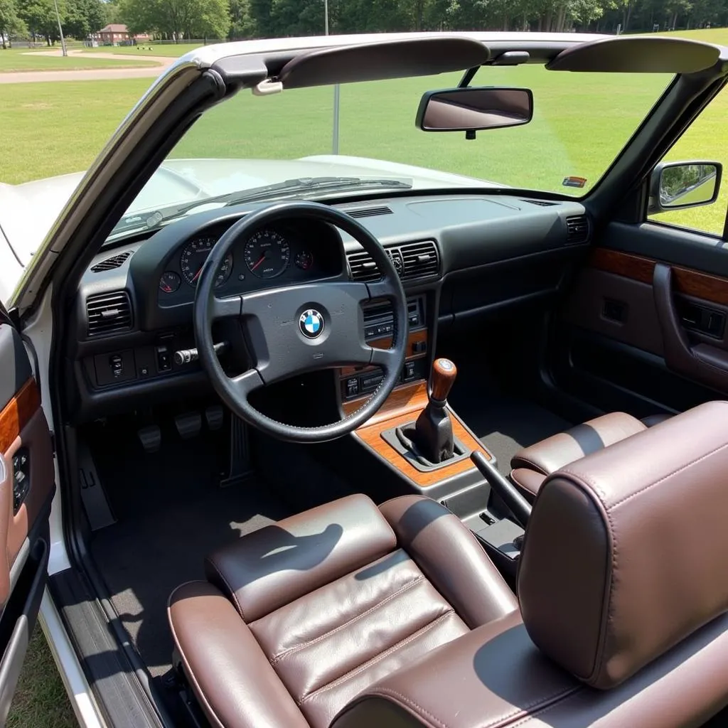 1987 BMW Convertible Interior Dashboard