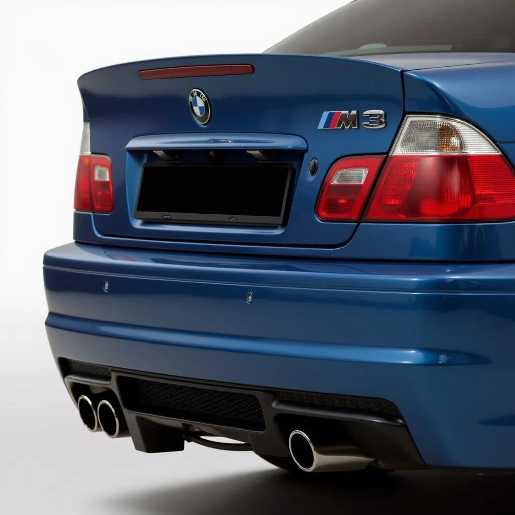 BMW E46 M3 rear bumper design