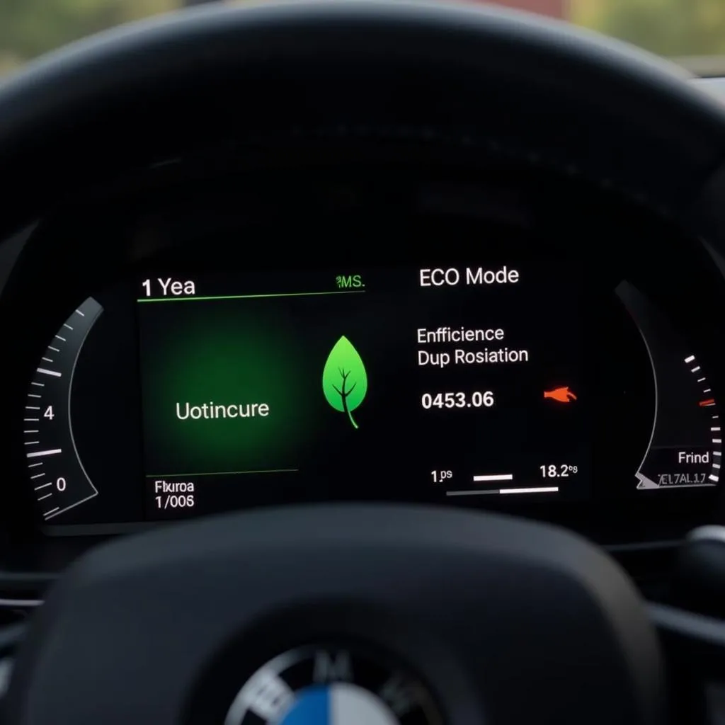 BMW ECO Mode Dashboard Display