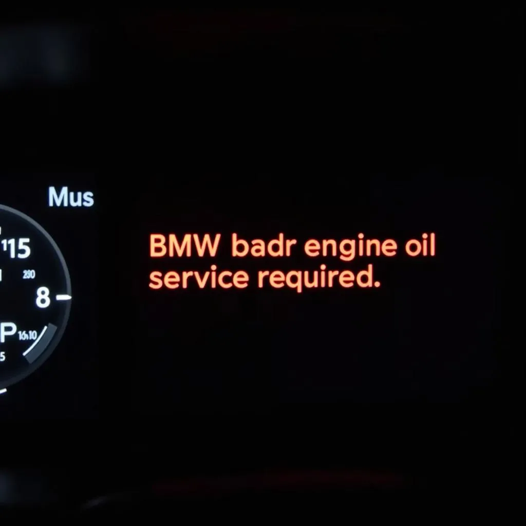 BMW Engine Oil Service Message