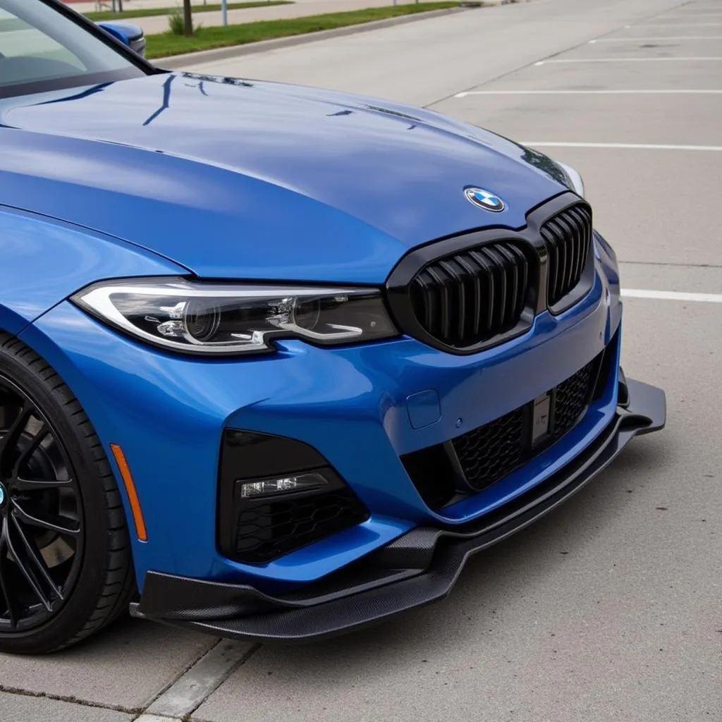 BMW F30 with Front Lip Installed