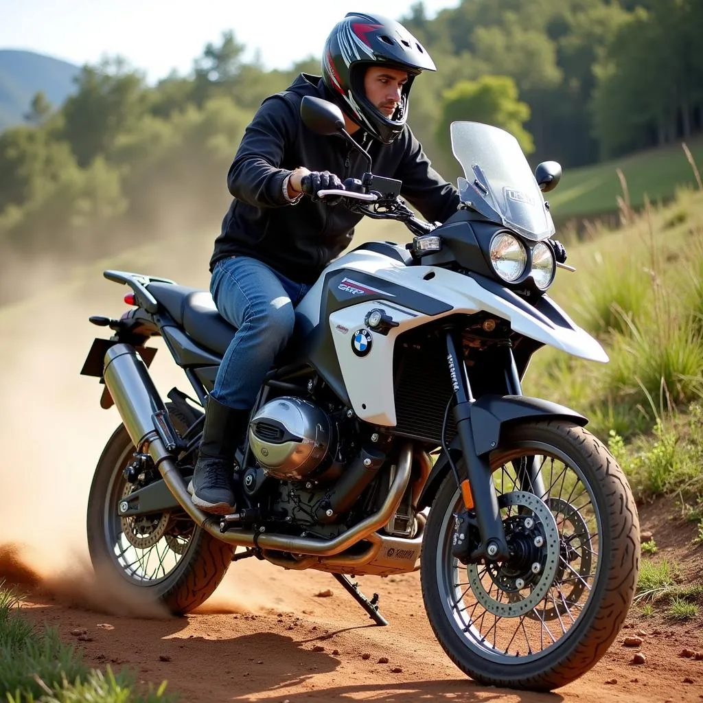 BMW G 650 GS riding off-road