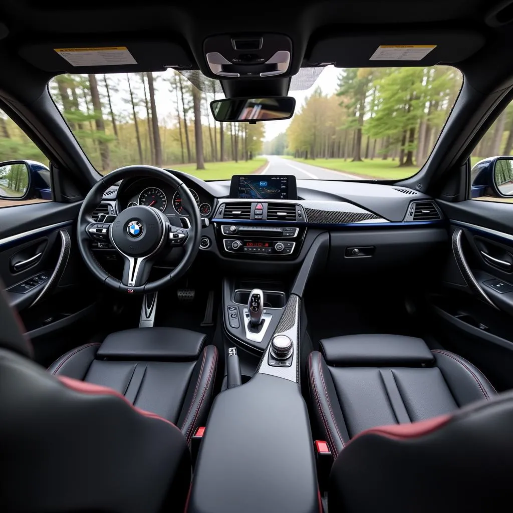 BMW M4 Interior Carbon Fiber Trim