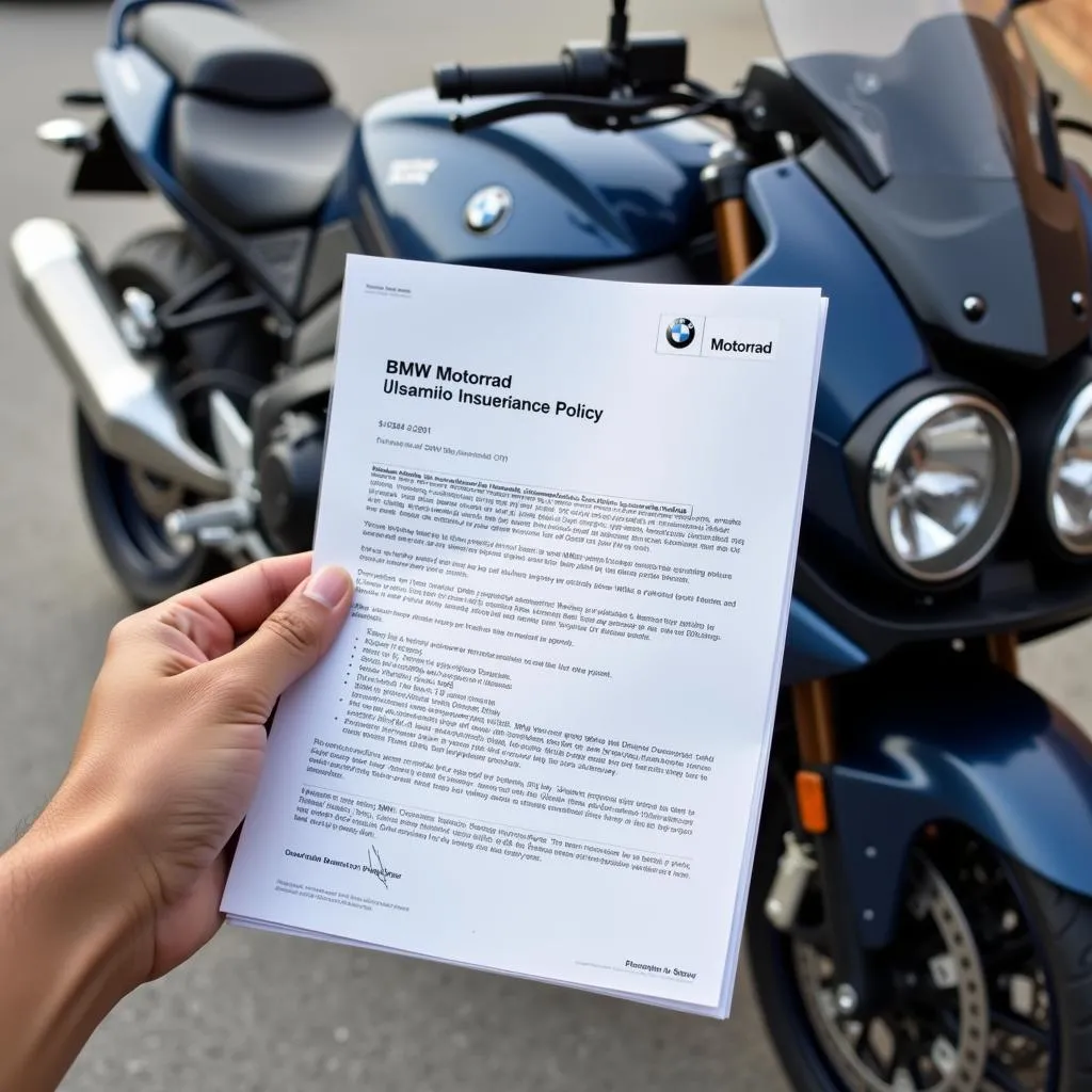 BMW Motorrad Insurance Policy