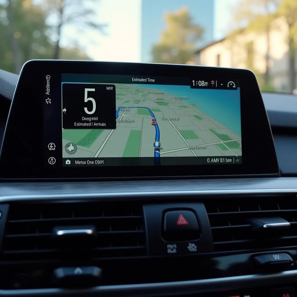 BMW Navigation System Displaying Accurate ETA