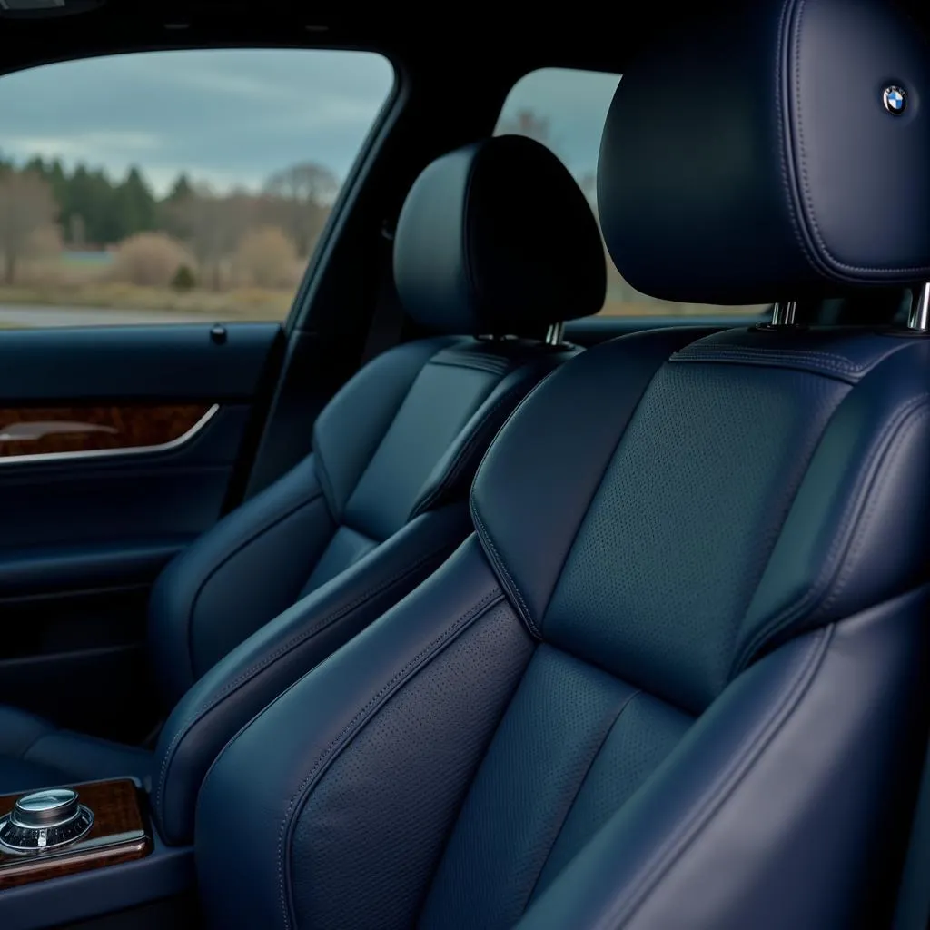 BMW Navy Blue Interior