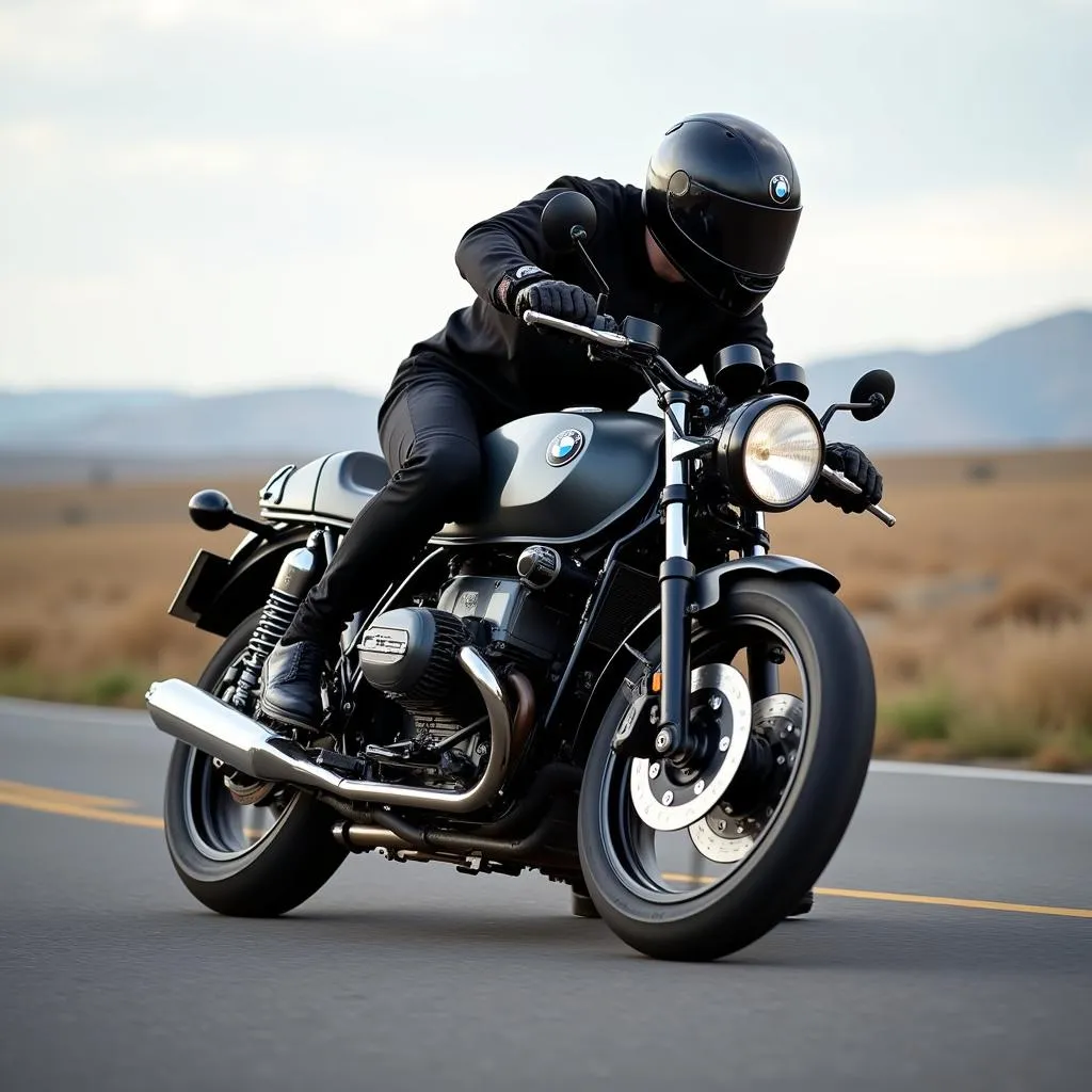 BMW R90S on Open Road