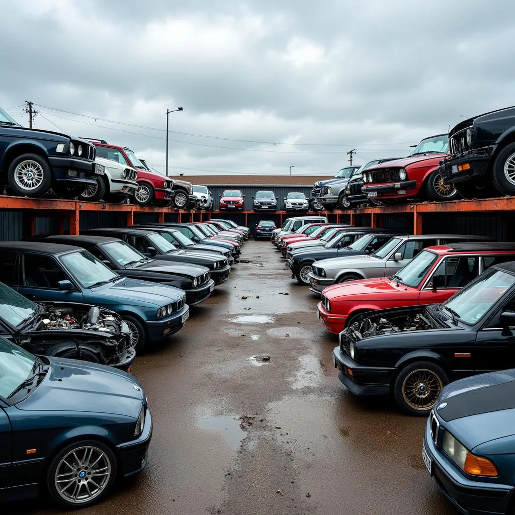 BMW Salvage Yard Overview