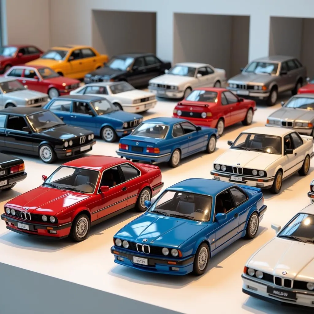 BMW Scale Model Collection on Display