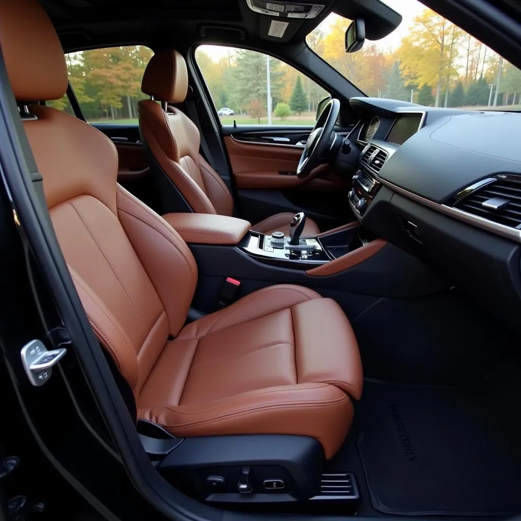 Luxurious Interior of a Used BMW X3 M40i