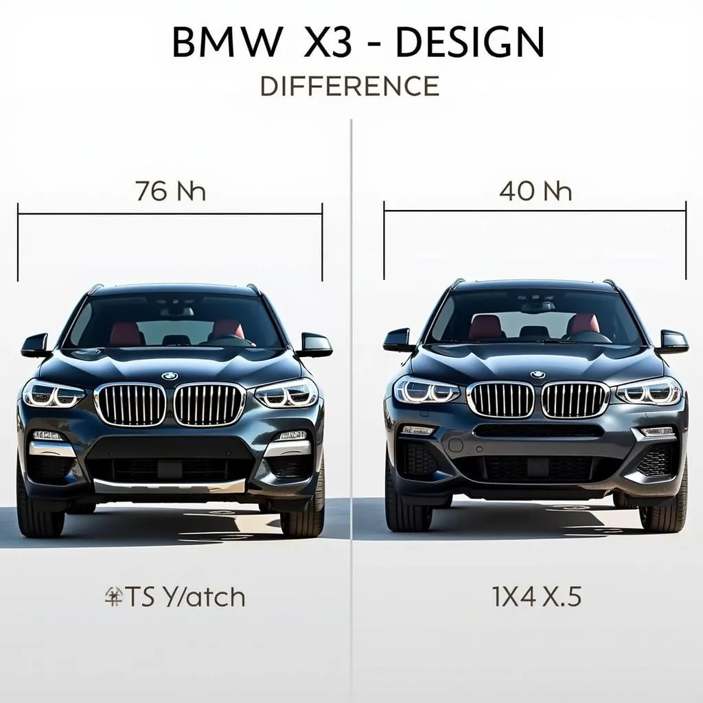 BMW X3 vs X5 Side by Side