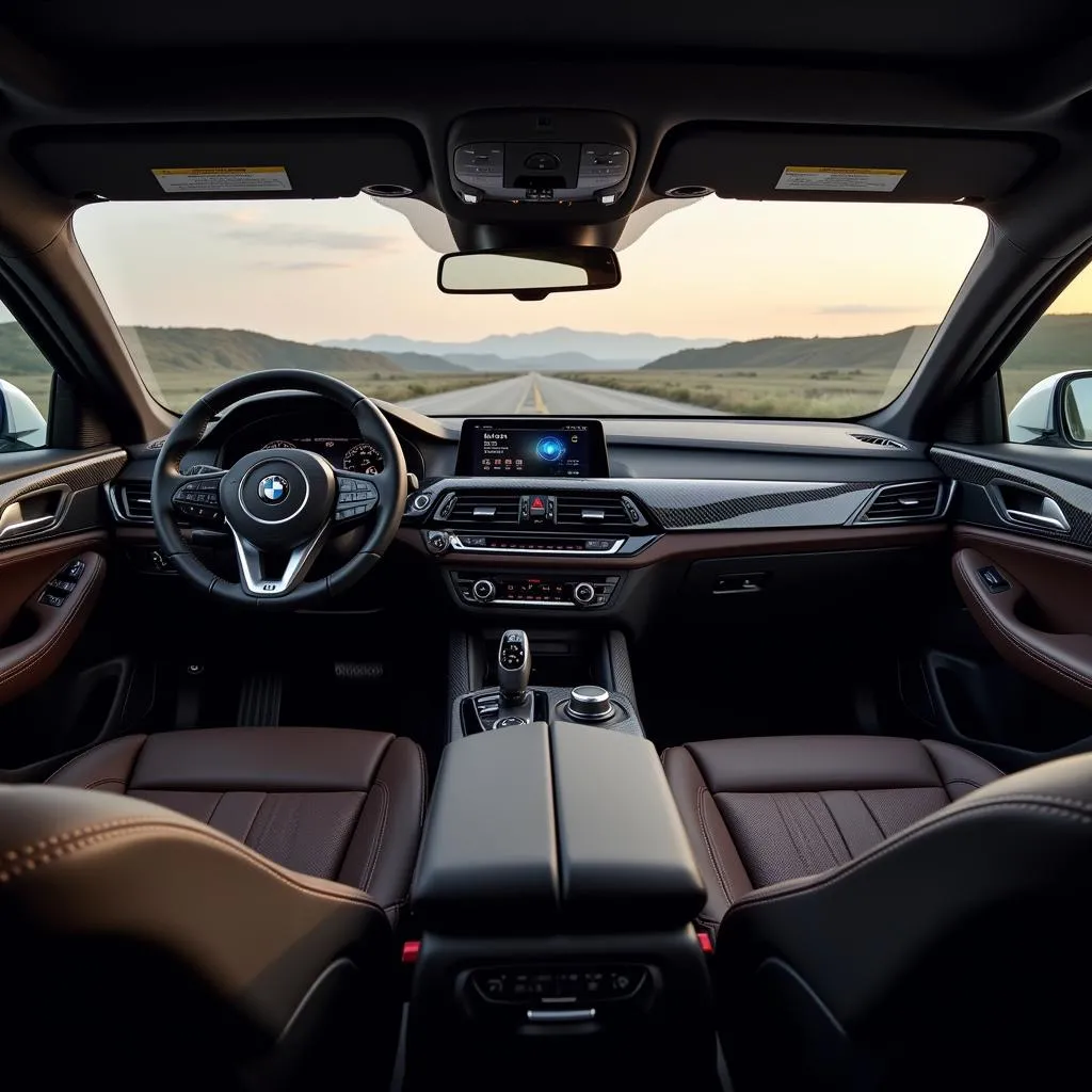 Luxurious Interior of the 2024 BMW XM Label Red