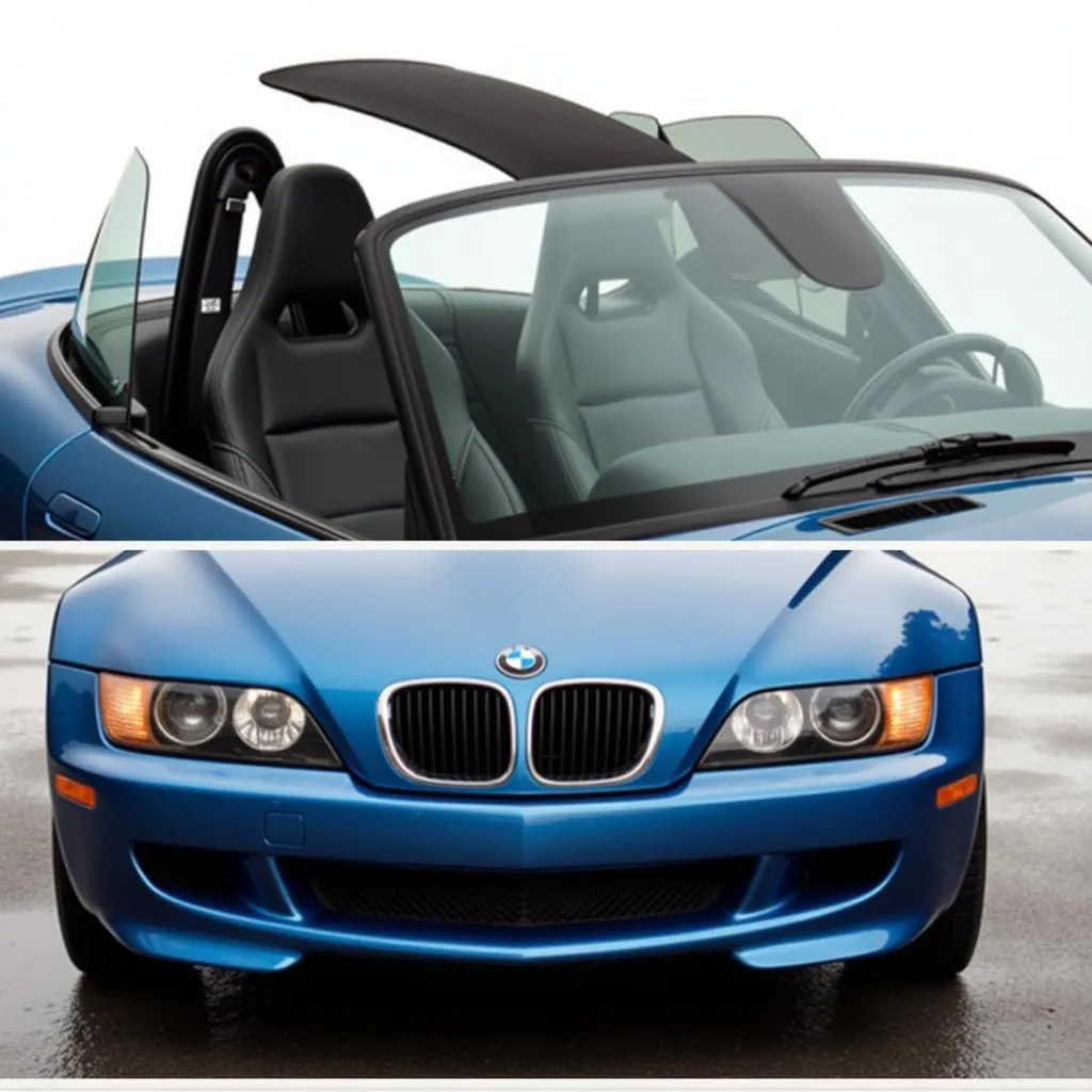 BMW Z3 with Wind Deflector Installed