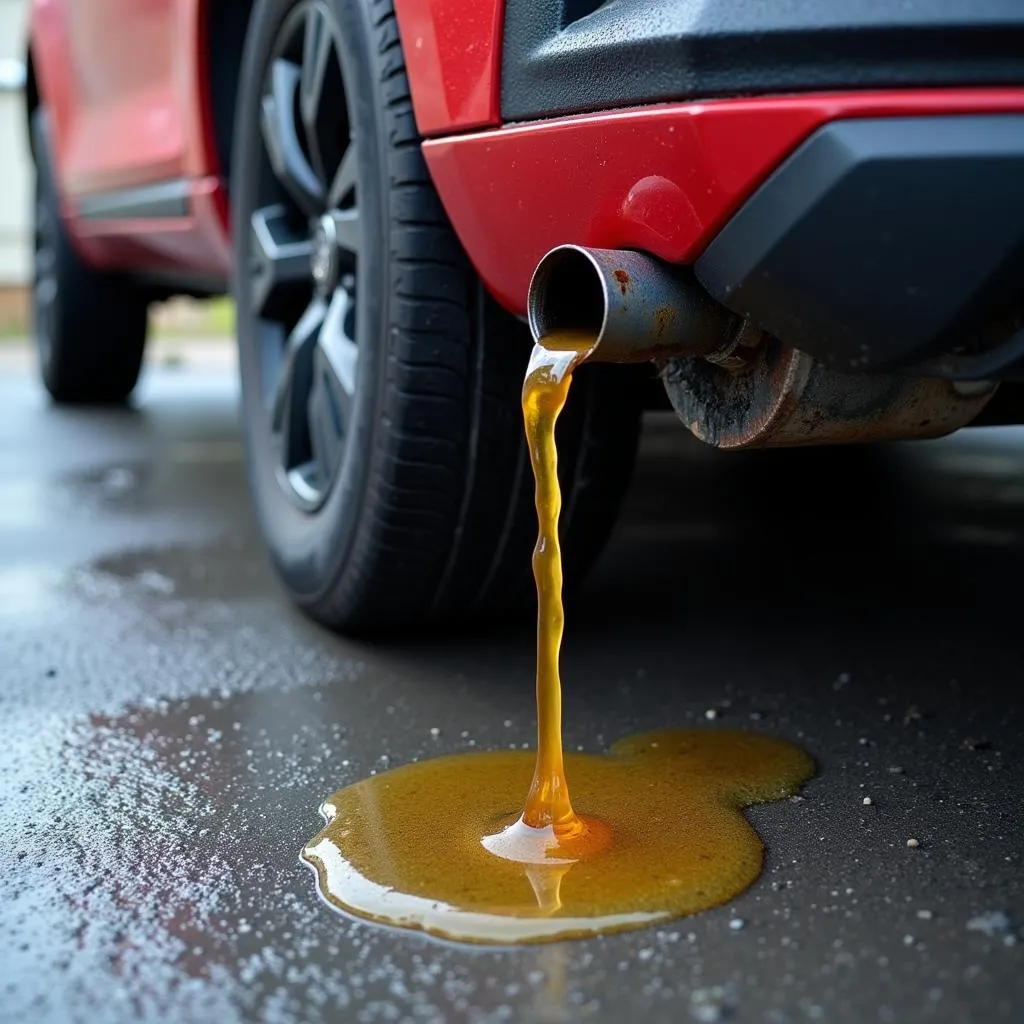 Brake fluid spilled on car paint