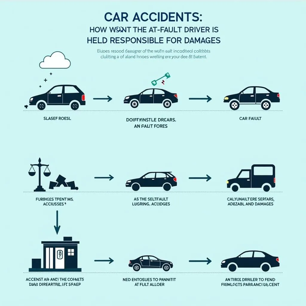 California Fault Car Accident Law Diagram