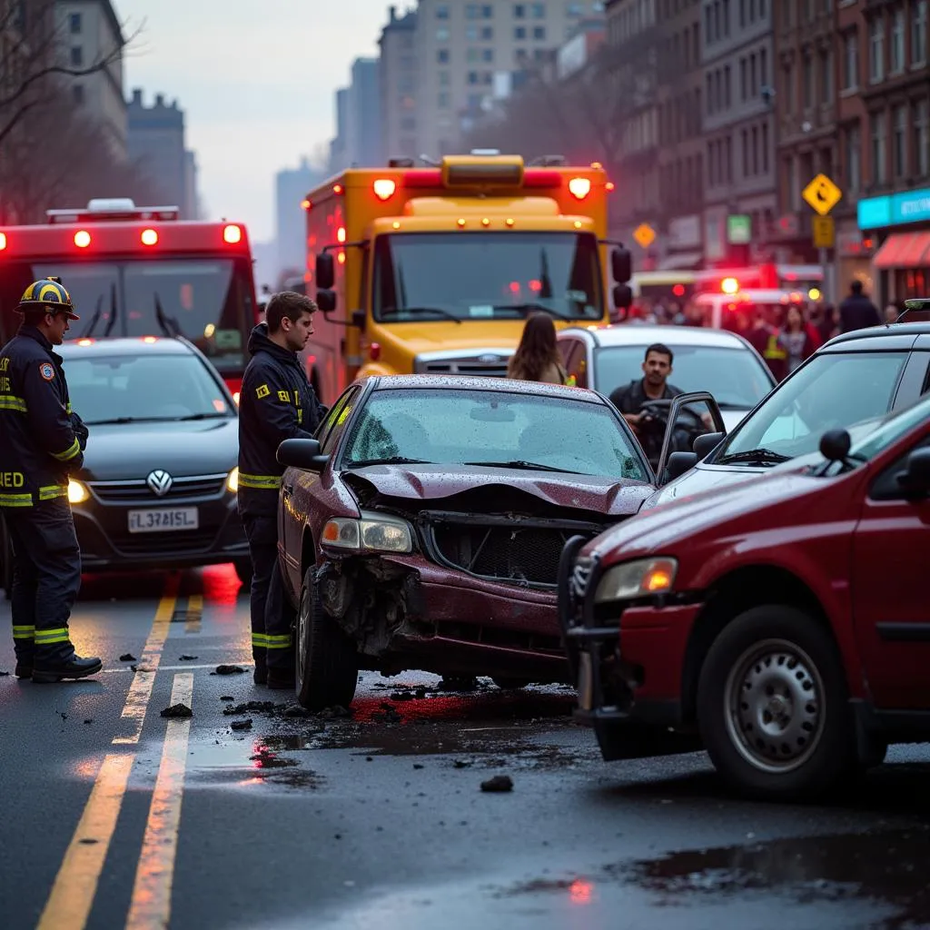 Car Accident Scene