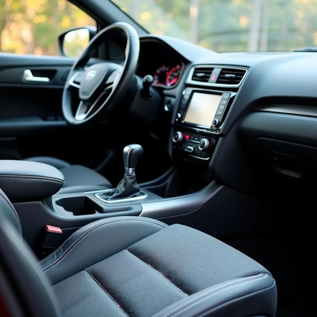 The immaculate interior of a car after detailing