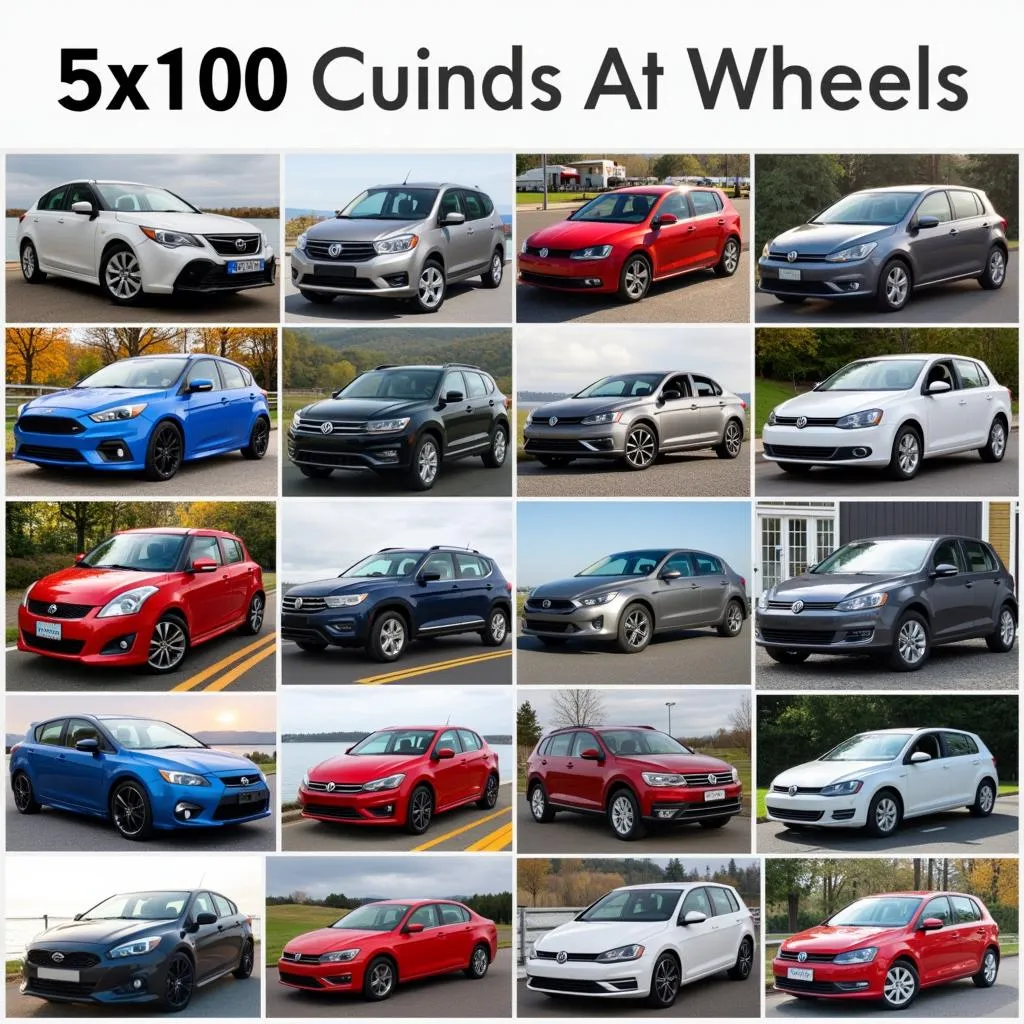 Various Car Models with 5x100 Wheels