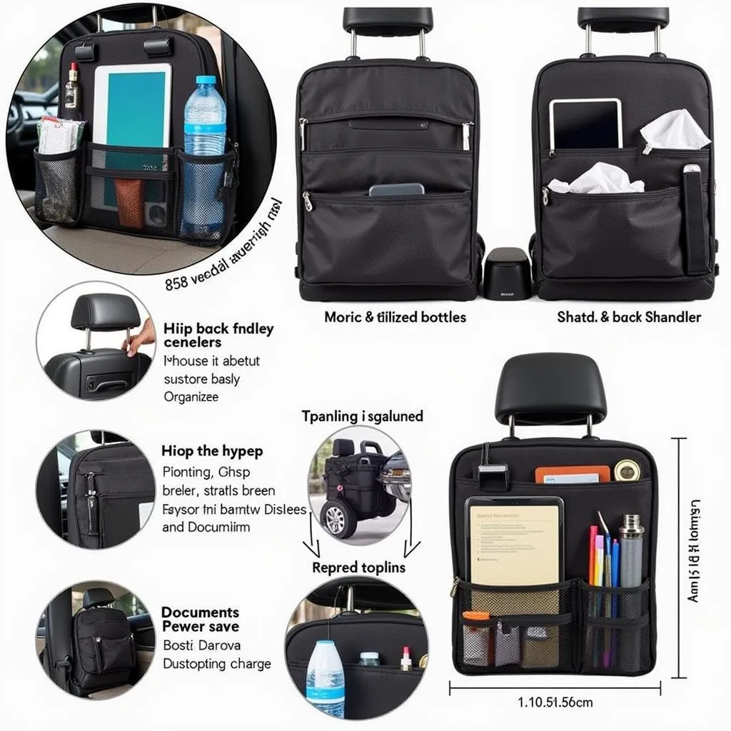 Car Organizer with Multiple Compartments