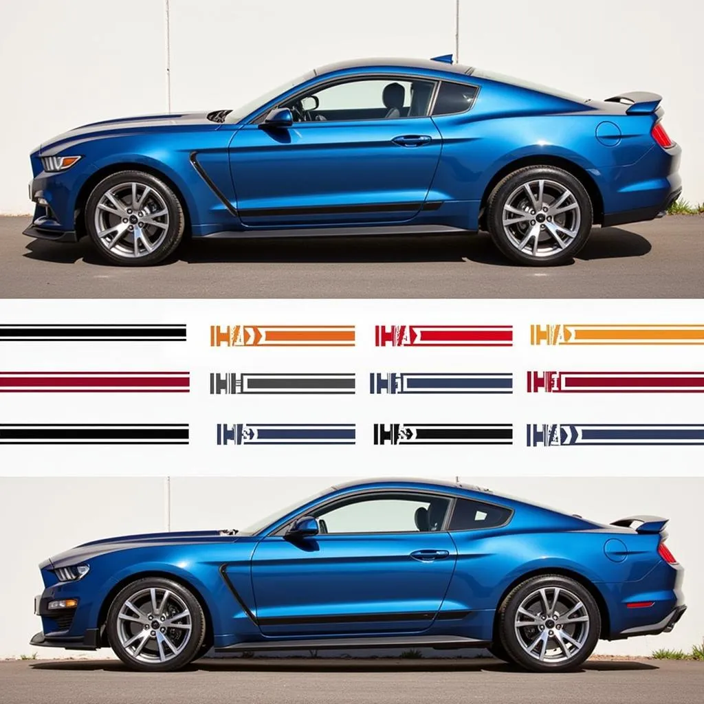 Car stripe color combinations