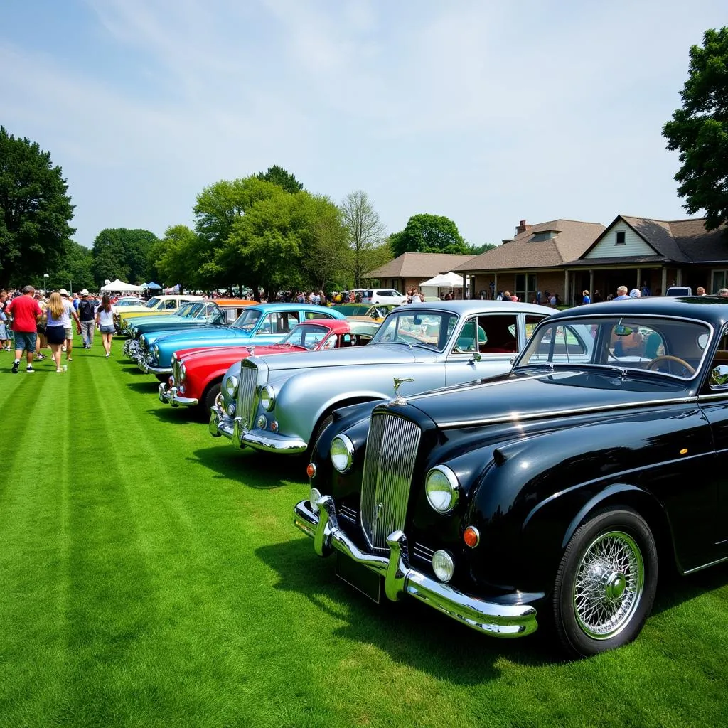 Classic Cars on Display at Car Show