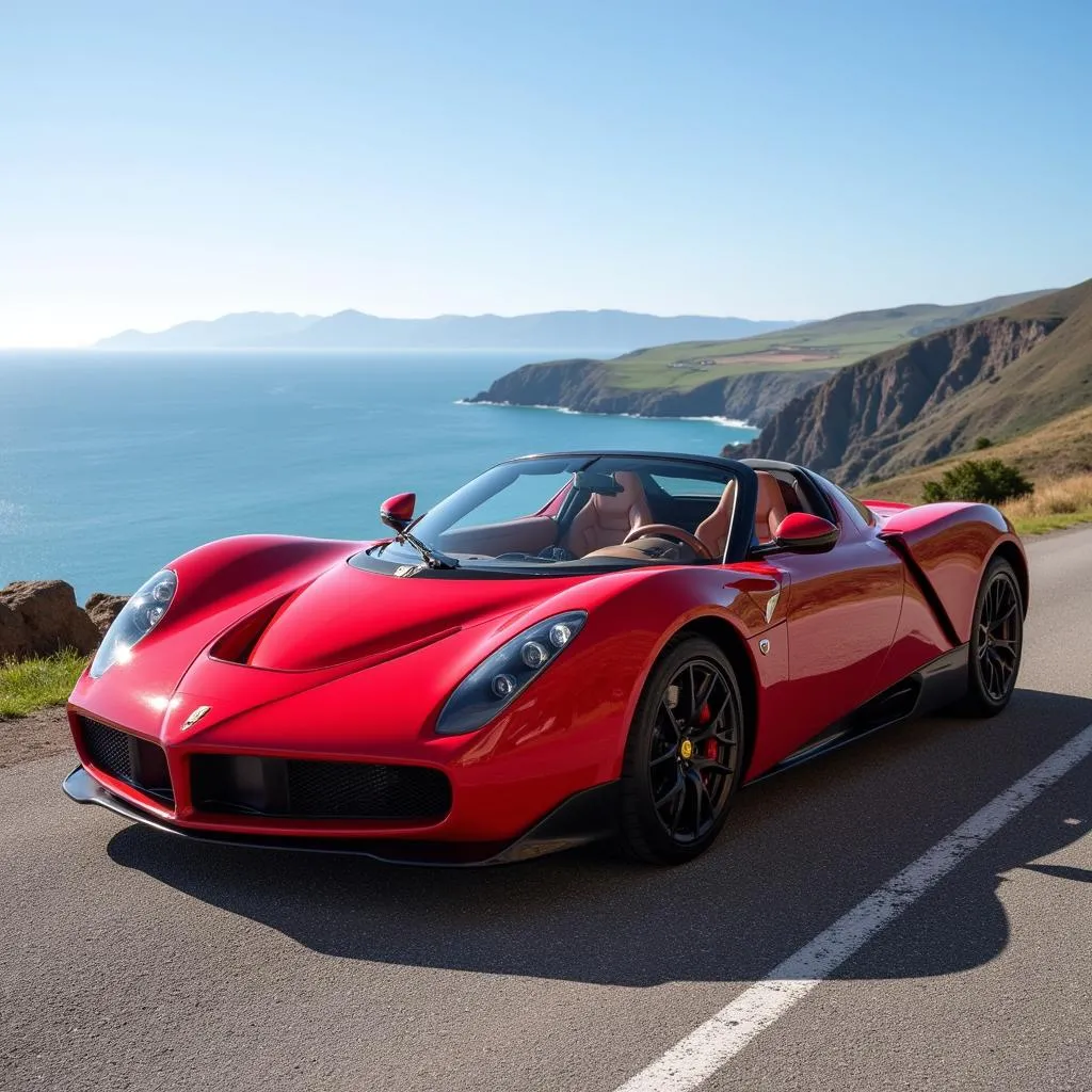 Classic Red Sports Car