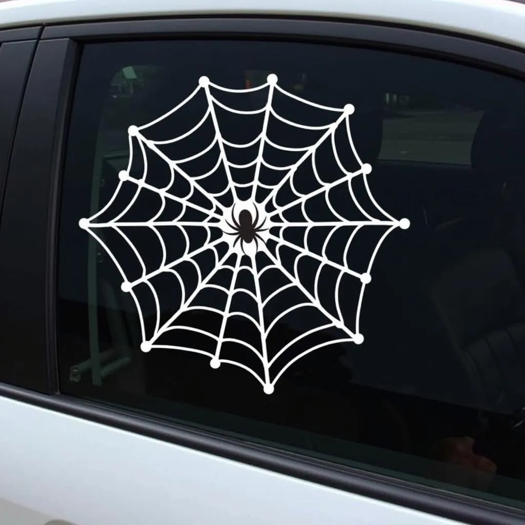 Classic Spider Web Decal