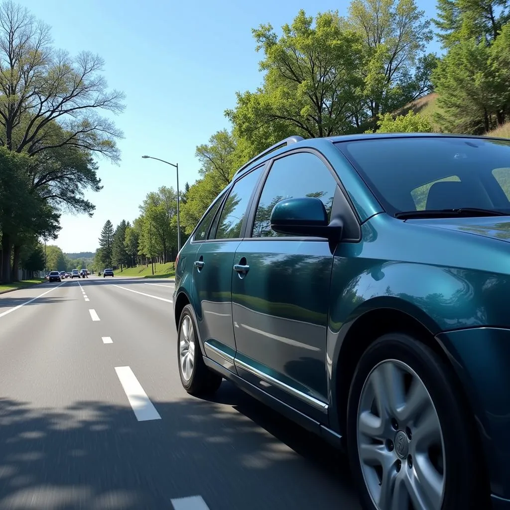 A Shiny Car on Memorial Drive