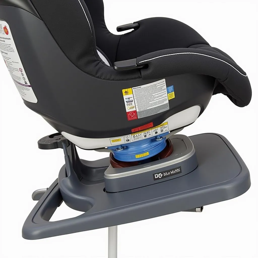 Close-up of Rotating Car Seat Mechanism